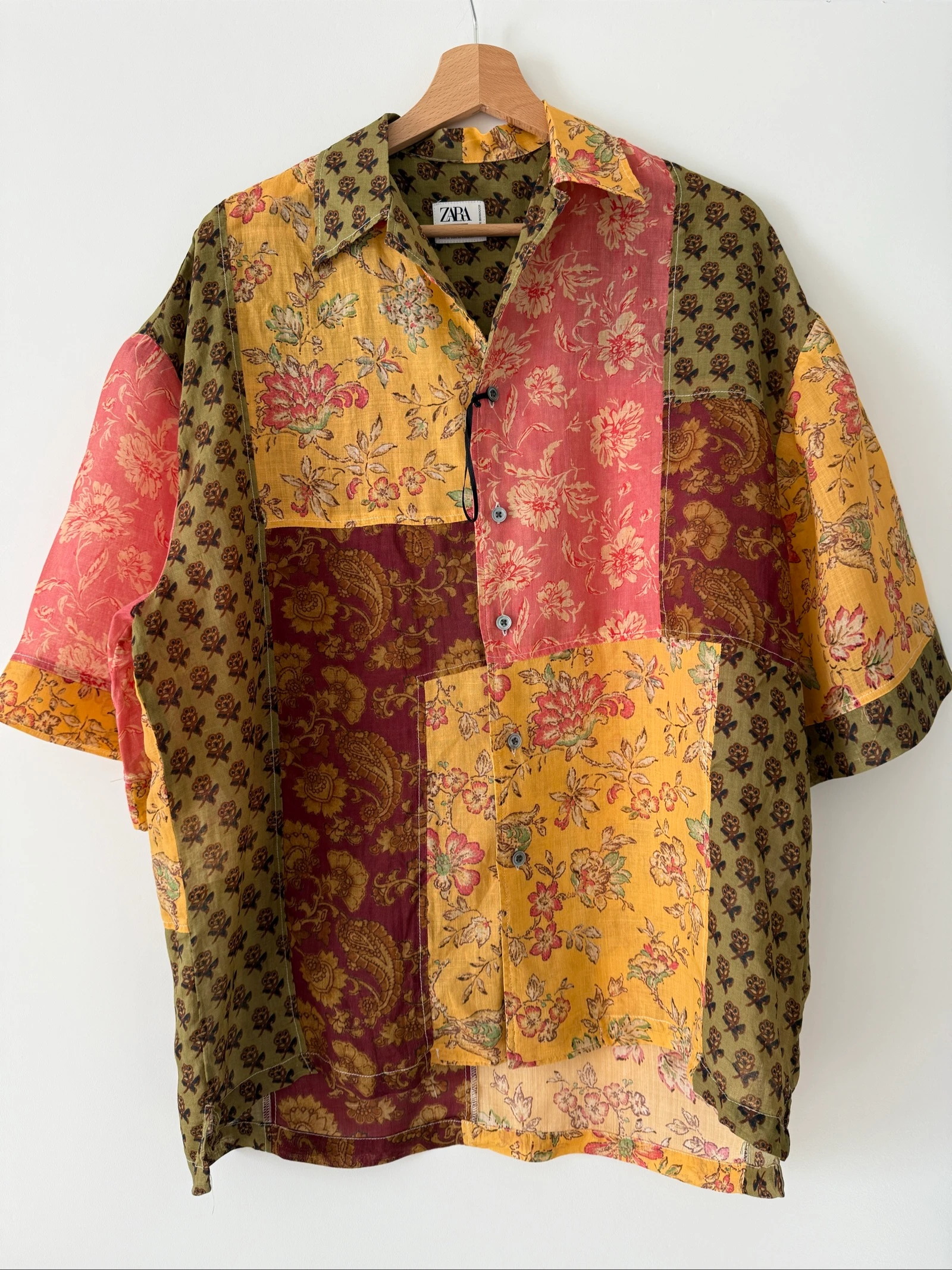 Chemise Zara Studio oversize en ramie taille M